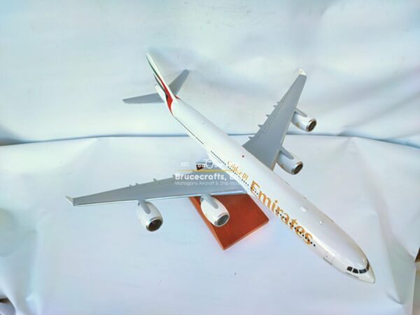 Model of Airbus A340-500 Emirates Airlines with detailed craftsmanship.